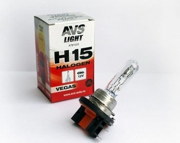 Лампа автомобильная галогенная AVS Vegas Н 15 12V 55 W 