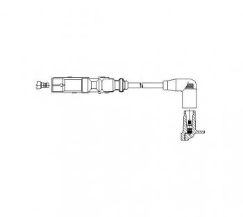 Провод зажигания высоковольтный 2-й цилиндр Audi A3/A4 1.6 04> BREMI