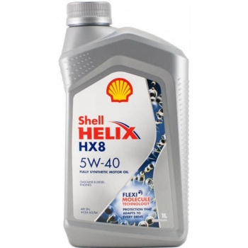 Моторное масло SHELL Helix HX8 Synthetic 5W-40 1 л