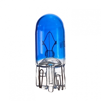 Галогенная лампа Cartage BLUE T10 W5W, 12 В, 5 Вт. 