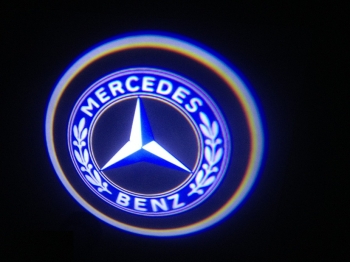 Проектор логотипа  в двери Mersedes, 2 штуки