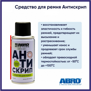 Средство для ремня АНТИСКРИП 
