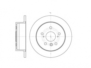 Диск тормозной задний Toyota Camry 2.2-3.0 91> 