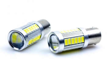 Лампа светодиодная P21W, 12V, белый 