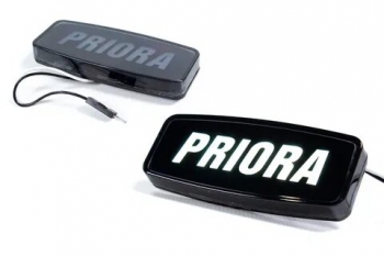 Светодиодные поворотники Priora, заглушка повторителя для автомобилей ВАЗ 2170, 2171, 2172 Лада Приора (Белый свет) 2 штуки   