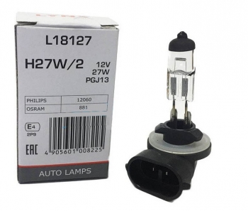 Лампа автомобильная галогенная LINX H27W 2  12V 27 W 