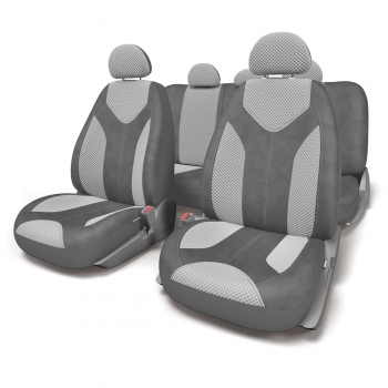 Чехлы на сиденье AUTOPROFI MTX-1105G черный-серый, экокожа