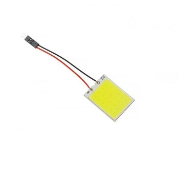Лампа светодиодная 26×36 мм, 12V, с переходниками, желтый 