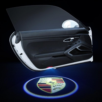Проектор логотипа  в двери Porsche Cayenne, 2 штуки 