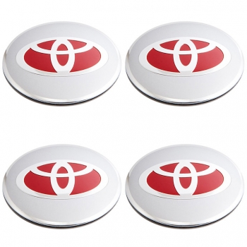Наклейки на диски Toyota хром